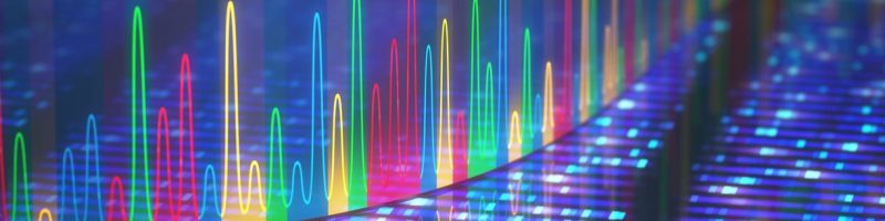 DNA Test Sanger Sequencing 3D illustration of a method of DNA sequencing.
